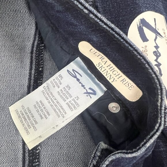 Seven7 Women's Ultra High Rise Ankle Skinny Exposed Button Front Jeans Sz 16 NWT - Picture 3 of 12